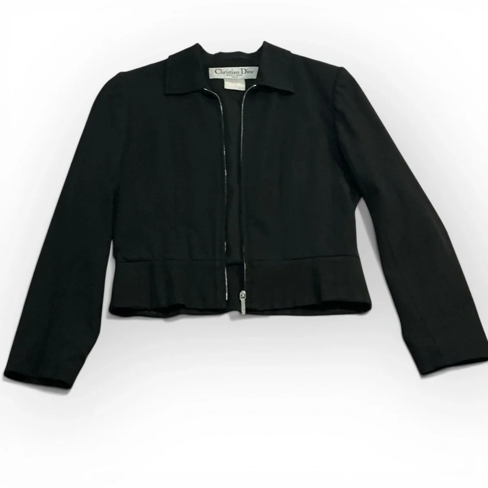 Vintage Christian Dior Boutique Black Women's Evening Jacket